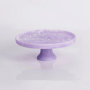 FOOTED CAKE STAND MEDIUM -LAVENDER