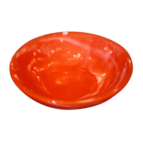 Flat Bowl Medium - Red Swirl (11.8x1.5)