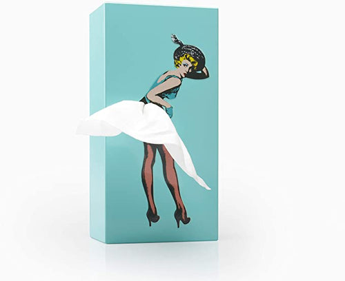 Flying Skirt Tissue Box - Mint