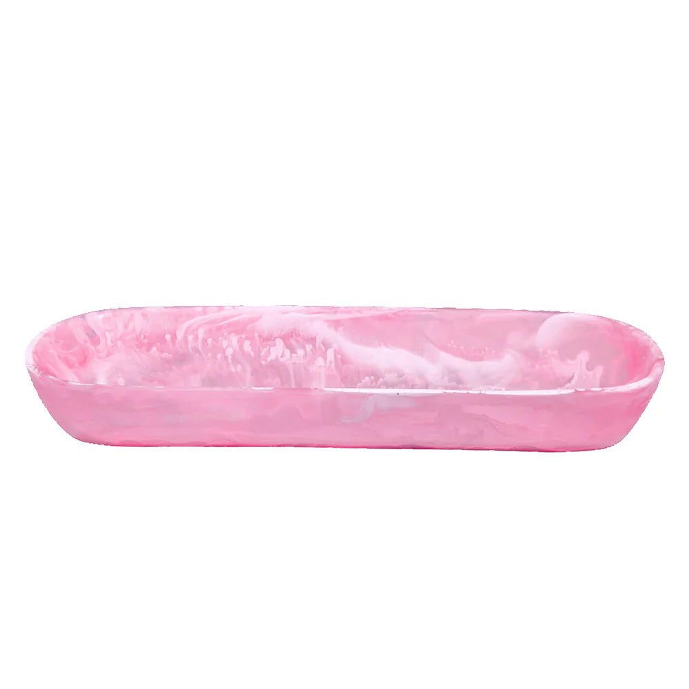 Boat Bowl - Pink Swirl (21.8x7.6x3.9)