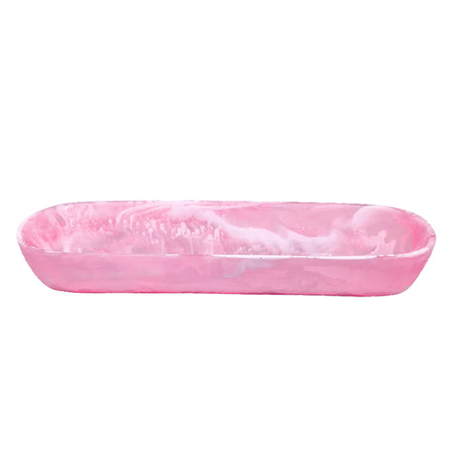 Boat Bowl - Pink Swirl (21.8x7.6x3.9)
