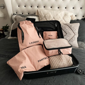 Traveler Organizing Bags Pink Blush 4-pack